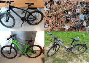 część odzyskanego mienia na połączonej grafice