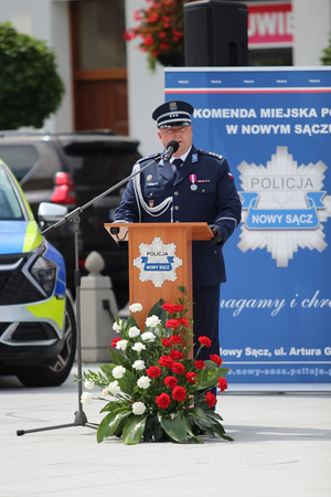 29. insp. M. Kudela przemawia do uczestników apelu