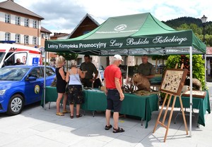 stoisko promocyjne Nadleśnictwa Piwniczna