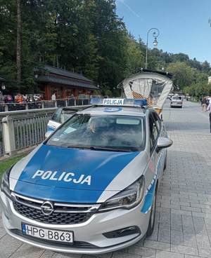 9. Radiowóz  oznakowany na Krynickim deptaku - Forum Krynica