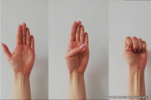 dłoń pokazująca gest pomóż mi