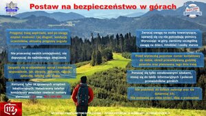 ulotka informacyjna- bezpieczeństwo w górach