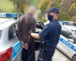 zatrzymany za podpalenia oraz umundurowany policjant 2