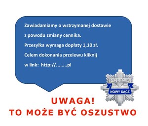 fałszywy sms