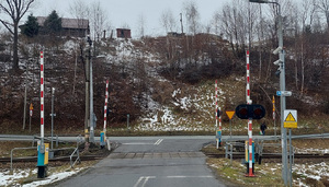 przejazd kolejowo-drogowy w Młodowie