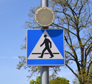 znak drogowy  przejście dla pieszych
