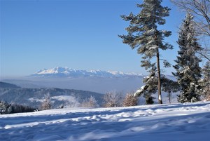 zimowy krajobraz, góry