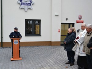 28. insp. Rafał Leśniak przy mównicy